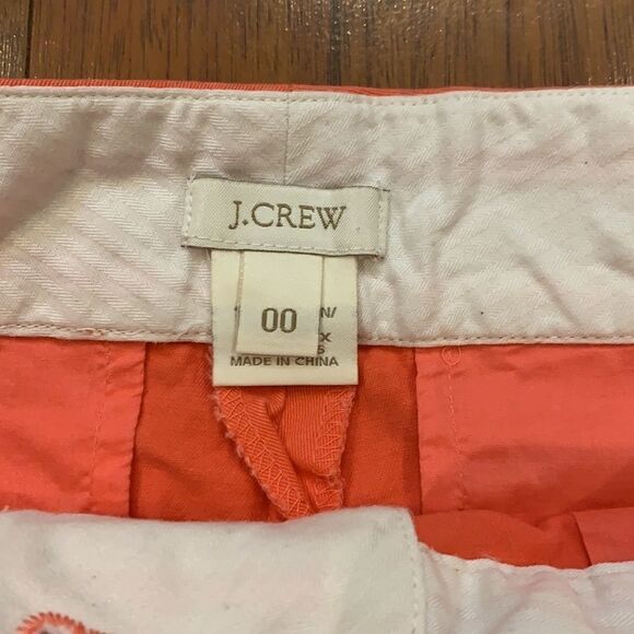 J. Crew Coral Chino Shorts Size 00 - Picture 2 of 5